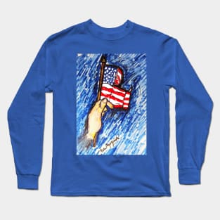 American Flag USA Long Sleeve T-Shirt